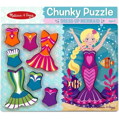 Melissa & Doug 19023 Дървен пъзел дрехи за русалка (19023)