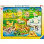 Ravensburger Пъзел Ravensburger от 14 части - Посещение в зоопарка (06052) - baby
