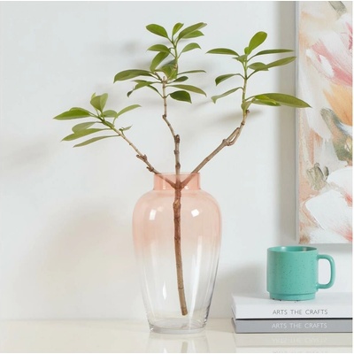 | Eglo 421357 - Sklenená váza KENYASI 27x15,5 cm ružová | 421357
