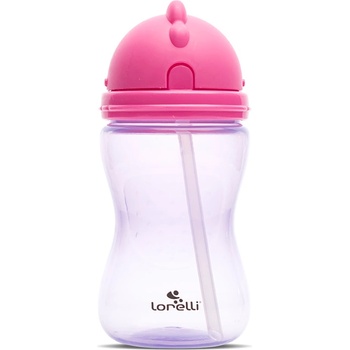 Lorelli Спортна бутилка със сламка Lorelli - Pink & Purple, 300 ml (10200960005)