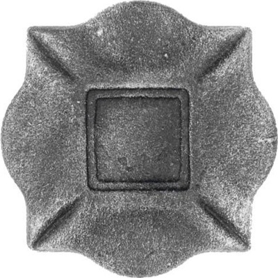 PSG Rozeta pro kovaný plot, bránu, zábradlí a mříže 44.011, 100x100 x 10 mm, plná