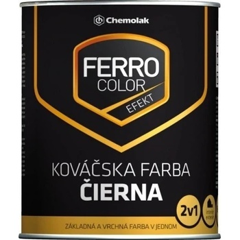 Chemolak 96617 Ferro color kováčska čierna 0,75L