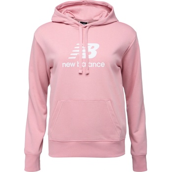 New Balance Essentials stacked logo french terry hoodie w xs