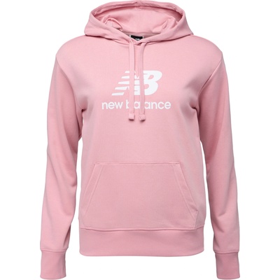 New Balance Essentials stacked logo french terry hoodie w xs