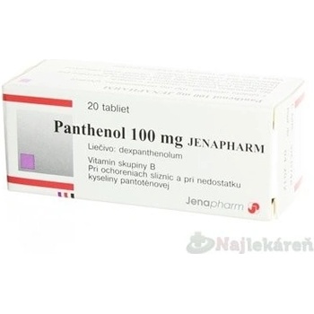 Panthenol 100 mg Jenapharm tbl.20 x 100 mg