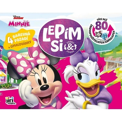 Omalovánky a samolepky Lepím si znovu a znovu Minnie