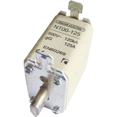 Tracon NTM00-40 Nožová pojistka 500V AC, 40A, 00, 120kA, aM