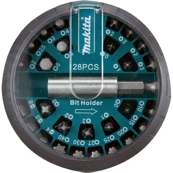 Makita Комплект битове Makita - PH/PZ/SB/TX/SW с магнитен държач 28 бр (B-28911-6)