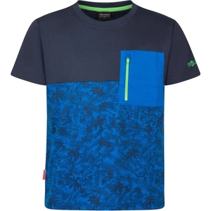 TROLLKIDS Детска тениска Trollkids Kid's Flakstad T T-shirt - Glow Blue / Navy - размер 176 (EU) (704-4651-0119)