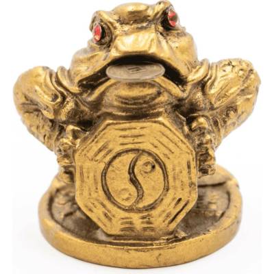 Milujeme Kameny Třínohá žába s pohárem mincí - soška Feng shui - VADA VAD622