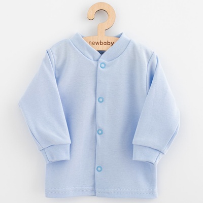New Baby Dojčenský bavlnený kabátik Happy Elephant blue