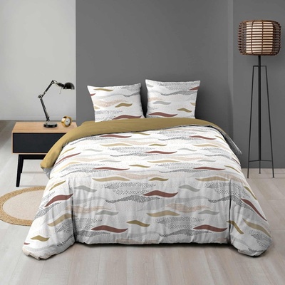 douceur d'intérieur Бяло двойно удължено спално бельо от микрофибър 240x220 cm Zenith - douceur d'intérieur (1645142)