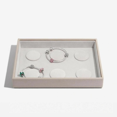 Stackers box na náramky Taupe Classic 6 Charm Bracelet šedobéžová 74406