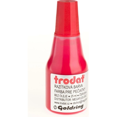 Trodat Razitkovací barva červená 25 ml – Zbozi.Blesk.cz