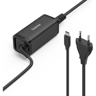 Hama Зарядно за лаптоп, USB-C PD, GaN, 5-20V/65 W (200023)