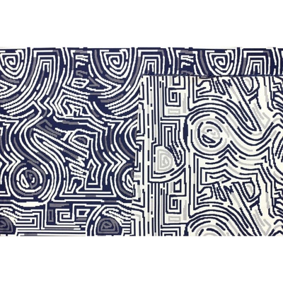 Kostýmová látka polyester - Art geometrický vzor
