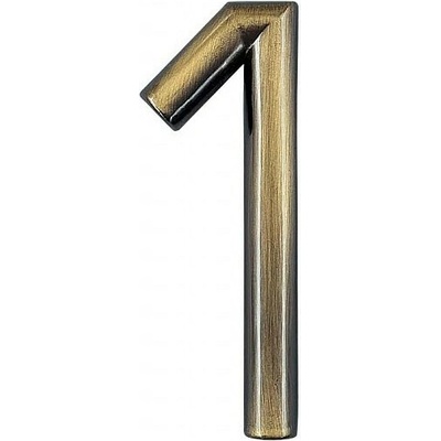 Číslica "1" 75mm bronz Bronz