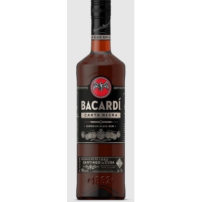 Bacardi Carta Negra 40% 1 l (holá láhev) – Hledejceny.cz
