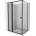 Mexen Mist T лява отваряема душ кабина 80 х 75 см, черна рамка, черна (8A4T-080-075-70-70-L)