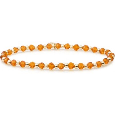 Sparkling Jewels korálkový náramek s citrínem SBG-GEM38-3MM-MIX