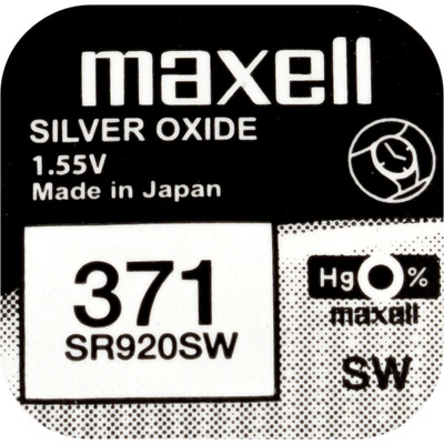 Maxell Silver Oxide 371 1ks 371/SR920SW/V371