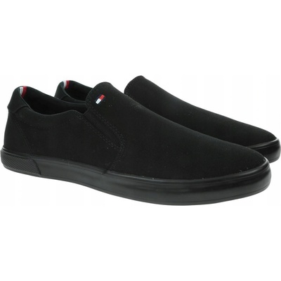 Tommy Hilfiger pánske tenisky ICONIC SLIP ON SNEAKER čierna