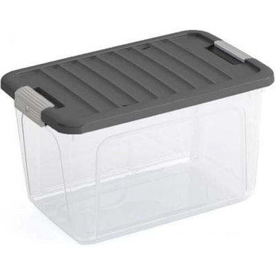 KIS W BOX S 15L 38x25x23cm transparentný/sivé veko