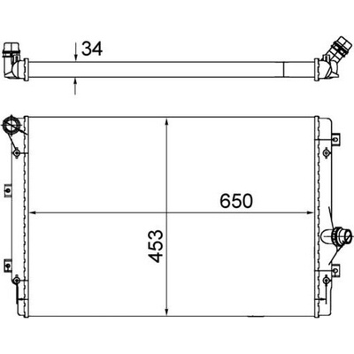 Chladič, chlazení motoru MAHLE CR 1539 002S