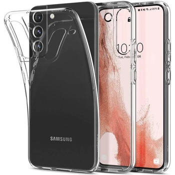 Spigen Liquid Crystal Case - тънък силиконов (TPU) калъф за Samsung Galaxy S22 (прозрачен)