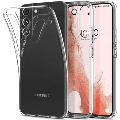 Spigen Liquid Crystal Case - тънък силиконов (TPU) калъф за Samsung Galaxy S22 (прозрачен)