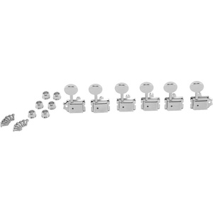 Fender American Vintage Guitar Tuners Staggered Nickel/Chrome Тунинг част за китара (0992074105)