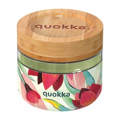 Quokka Sklenená nádoba na jedlo Spring 500 ml 40122