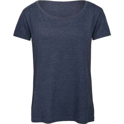 B&C Triblend /women Dámske tričko modrá heather navy