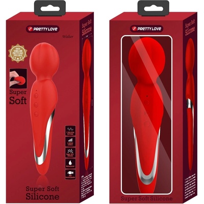 Pretty Love Walter Super Soft Silicone Mini Massage Wand Red