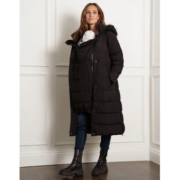 Zimná tehotenská a nosičská bunda 3v1 Seraphine Monika Long Black