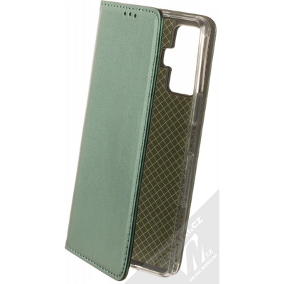 Pouzdro 1Mcz Magnetic Book flipové Xiaomi Poco F4 GT tmavě zelené