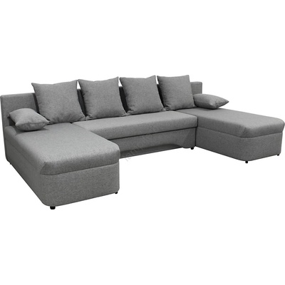 Filex Uниверсална разтегателна ъглова холна гарнитура с място за съхранение в u almeida сива (ff0020)