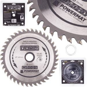Powermat Трионен диск за дърво 160mm 40T 20mm 41843 (PM0879)