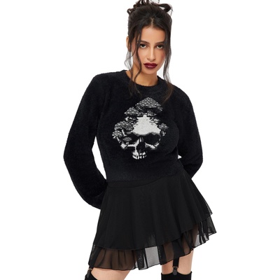 KILLSTAR Дамски пуловер KILLSTAR - Death Spore - Black - KSRA013898