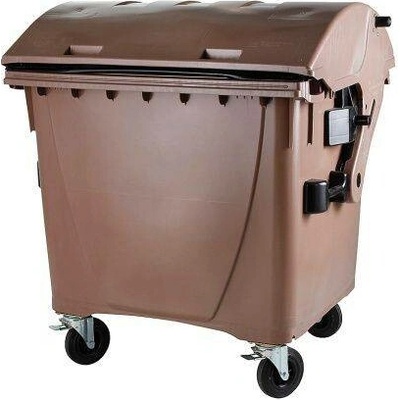 MEVA-TEC Plastový kontejner 1100 l.- hnědý