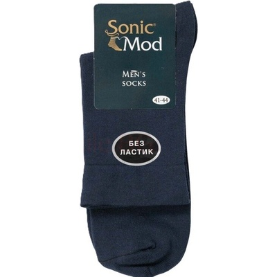 Соник Мод Тъмно сини мъжки чорапи без ластик Соник (с8е392)