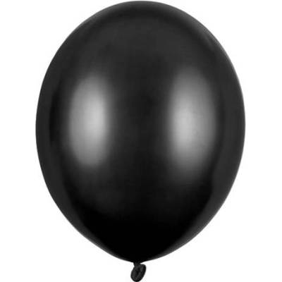 PartyDeco Balónek metalický černy
