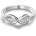 Silenti Jewelry Сребърен пръстен "Безкрайност" - 8 - 57мм (18.1мм диам. )