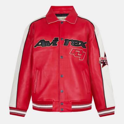 Avirex Яке Avirex Men's All Star Varsity Jacket - Salvage Red