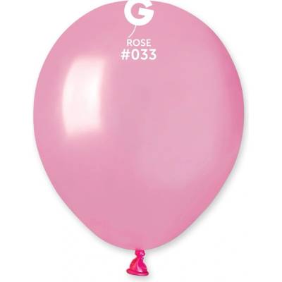 Gemar #033 Balónek metal 13 cm 5 růžový