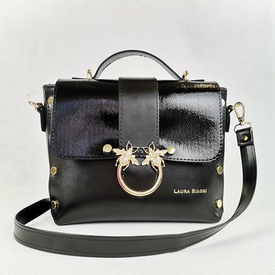 Laura Biaggi crossbody kabelka DX-JS104-black Čierna