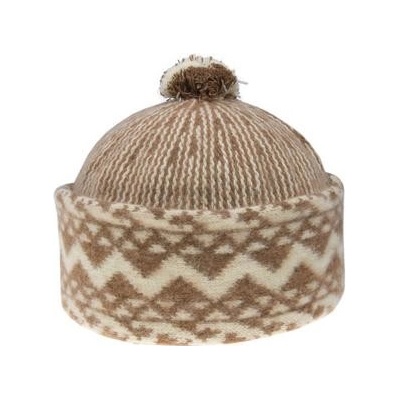 Tonak čepice Zmijovka světle hnědá-smetanová