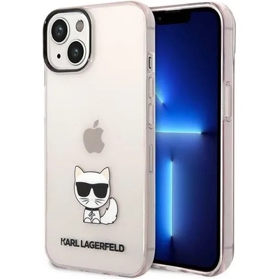 KARL LAGERFELD KLHCP14MCTTRI iPhone 14 Plus 6, 7" hardcase pink Transparent Choupette Body (KLHCP14MCTTRI)