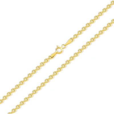 Lillian Vassago Zlatý unisex řetízek typu anker LLV31-GCH079 Žlutá