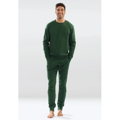 DKaren Justin pánské pyžamo dlouhé zelené